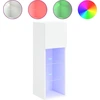 Image de vidaXL Armoire TV avec lampes LED blanc 30,5x30x90 cm