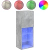 Image de vidaXL Armoire TV avec lampes LED gris béton 40,5x30x102 cm