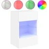 Image de vidaXL Meuble TV mural avec lampes LED blanc 40x30x60,5 cm