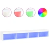 Image de vidaXL Armoires TV avec lampes LED 2 pcs. Blanc 100x30x30 cm