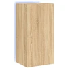 Image de vidaXL Armoire TV murale avec lampes LED Chêne Sonoma 40,5x35x80 cm