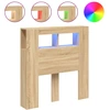 Image de vidaXL Tête de lit LED Chêne Sonoma 100x18,5x103,5 cm Matériau dérivé du bois