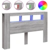 Image de vidaXL Tête de lit LED Gris Sonoma 160x18,5x103,5 cm Bois composite