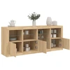 Image de vidaXL Sideboard avec lampes LED Chêne Sonoma 164x37x67 cm