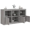 Image de vidaXL Sideboard avec lampes LED Gris Sonoma 123x37x67 cm