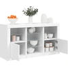 Image de vidaXL Sideboard avec lampes LED blanc 123x37x67 cm