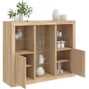 Image de vidaXL Sideboards avec lampes LED 3 pcs. chêne Sonoma bois composite
