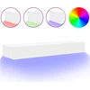 Image de vidaXL Armoires TV avec lampes LED 2 pcs. Blanc 60x35x15,5 cm