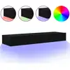 Image de vidaXL Armoires TV avec lampes LED 2 pcs. noir 60x35x15,5 cm