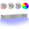 Image de vidaXL Armoires TV avec lampes LED 2 pcs. Gris béton 60x35x15,5 cm