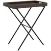 Image de vidaXL Tablette Pliante Marron 65x40x75 cm Poly Rotin