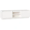 Image de vidaXL Armoire TV Blanc 140x35x40 cm Pin massif