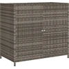 Image de vidaXL Armoire de jardin Gris 83x45x76 cm Poly rotin