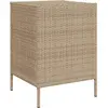 Image de vidaXL Armoire de jardin beige 55x59x80 cm Poly rotin