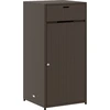 Image de vidaXL Armoire de jardin brune 55x55x111 cm Poly rotin