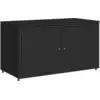 Image de vidaXL Armoire de jardin noir 110x55x60,5 cm Poly rotin