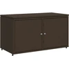 Image de vidaXL Armoire de jardin marron 110x55x60,5 cm Poly rotin