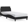 Image de vidaXL Cadre de lit "Dover" noir 80x200 cm simili-cuir