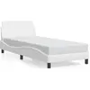 Image de vidaXL Cadre de lit "Dover" blanc 80x200 cm simili-cuir