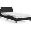 Image de vidaXL Cadre de lit "Dover" noir 100x200 cm simili-cuir