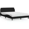 Image de vidaXL Cadre de lit "Dover" noir 120x200 cm Tissu