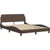 Image de vidaXL Cadre de lit "Dover" brun 120x200 cm simili-cuir