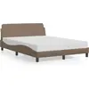 Image de vidaXL Cadre de lit "Dover" Cappuccino-Brun 120x200 cm Similicuir