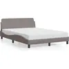Image de vidaXL Cadre de lit "Dover" Taupe 140x200 cm Tissu