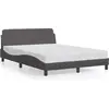 Image de vidaXL Cadre de lit "Dover" Gris 140x200 cm Similicuir