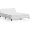 Image de vidaXL Cadre de lit "Dover" blanc 160x200 cm simili-cuir