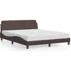 Image de vidaXL Cadre de lit "Dover" brun 160x200 cm simili-cuir