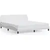 Image de vidaXL Cadre de lit "Dover" blanc 180x200 cm simili-cuir