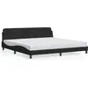 Image de vidaXL Cadre de lit "Dover" noir 200x200 cm velours