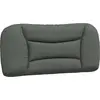 Image de vidaXL Coussin de tête de lit "Hvar" gris foncé 80 cm Tissu