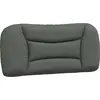 Image de vidaXL Coussin de tête de lit "Hvar" gris foncé 90 cm Tissu