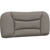 Image de vidaXL Coussin de tête de lit "Hvar" Taupe 90 cm Tissu