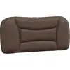 Image de vidaXL Coussin de tête de lit "Hvar" brun 90 cm similicuir