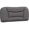 Image de vidaXL Coussin de tête de lit "Hvar" Gris 90 cm Similicuir