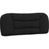 Image de vidaXL Coussin de tête de lit "Hvar" Noir 100 cm Tissu