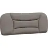 Image de vidaXL Coussin de tête de lit "Hvar" Taupe 100 cm Tissu