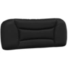 Image de vidaXL Coussin de t  te de lit "Hvar" noir 100 cm similicuir