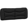 Image de Coussin de tête de lit Noir 120 cm similicuir