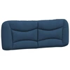 Image de vidaXL Coussin de tête de lit "Hvar" bleu 140 cm Tissu