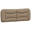 Image de Coussin de tête de lit Cappuccino-Brun 140 cm similicuir