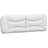 Image de vidaXL Coussin de tête de lit "Hvar" blanc 160 cm similicuir