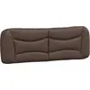 Image de vidaXL Coussin de tête de lit "Hvar" brun 160 cm similicuir