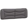 Image de Coussin de tête de lit Gris 160 cm similicuir