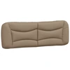 Image de Coussin de tête de lit Cappuccino-Brun 160 cm similicuir