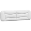 Image de vidaXL Coussin de tête de lit "Hvar" blanc 180 cm similicuir