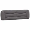 Image de Coussin de tête de lit Gris 180 cm similicuir